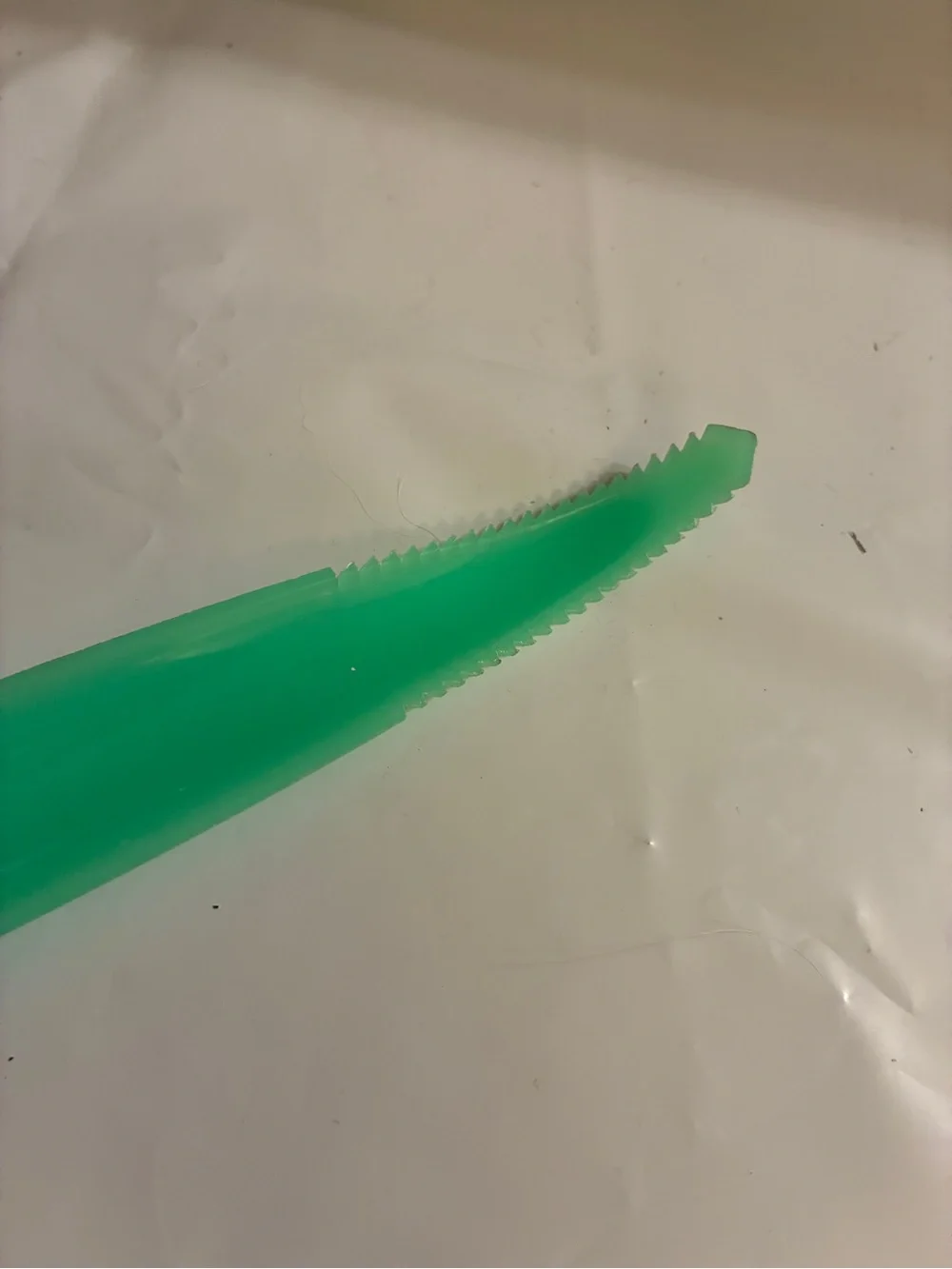 Tupperware Vintage lettuce fruit corer Green Plastic Trim Tool